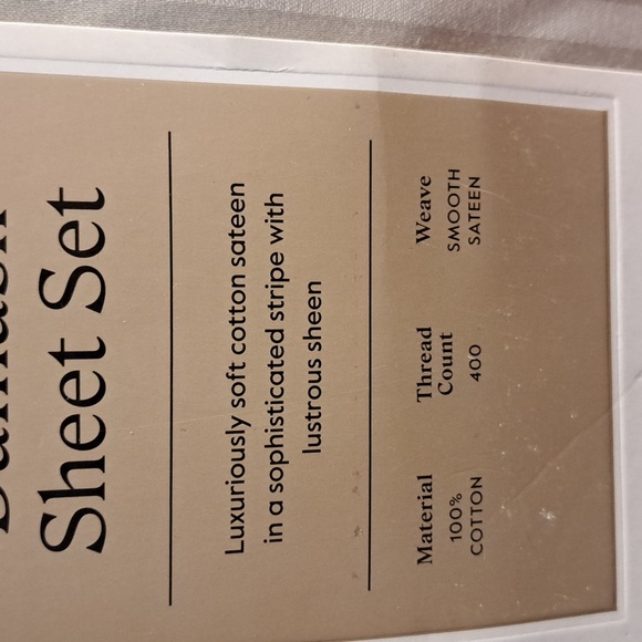 Full Threshold Damask Sheet Set  400 Ct- Soft Cream